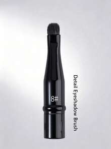 5/1pc Mini Travel Makeup Brush Set With Transparent Box, Includes Contour Brush, Concealer Brush, Eyeshadow Brush, Eyebrow Brush, Soft Multifunctional, Convenient For Travel, Meets Daily Makeup Needs - Black - View 11