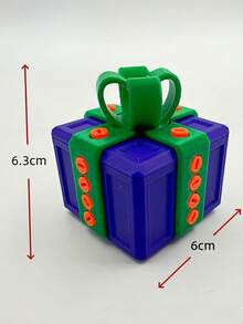 2pcs Annoying 3D Printed Gift Box, Adult Gift Card Cash Puzzle Box, Fun Stress Relief Box - Multicolor - View 8