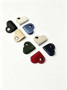 Heart-Shaped Faux Leather Cable Organizer, Multi-Color Earphone And Earphone Cable Storage Box, Reusable Cable Ties, Cable Wrap Clips, Cable Fixing Sleeves, For USB Cables, Travel Cable Manager, Battery-Free Cable Management Clips, Unisex Cable Organizer Set - New Arrival - View 3
