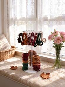 Multifunctional Hair Accessories & Jewelry Storage Rack Acrylic Hanging ...