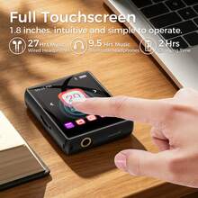 64GB MP3 Player With Bluetooth 5.3, Diofox Music Player With Built-In HD Speaker, FM Radio, Voice Recorder, HiFi Sound, E-Book - View 6