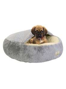 FLUFFY Shaggy Dog Bed, 60 Cm, Light Grey, For Dogs, Cats And Pets – 1 Piece - Rectangle - View 1