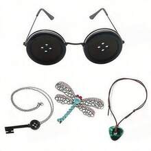 This Set Of Badges, Keychains And Anime Character Costume Accessories Is Perfect For Halloween And Christmas - Multicolor - View 1