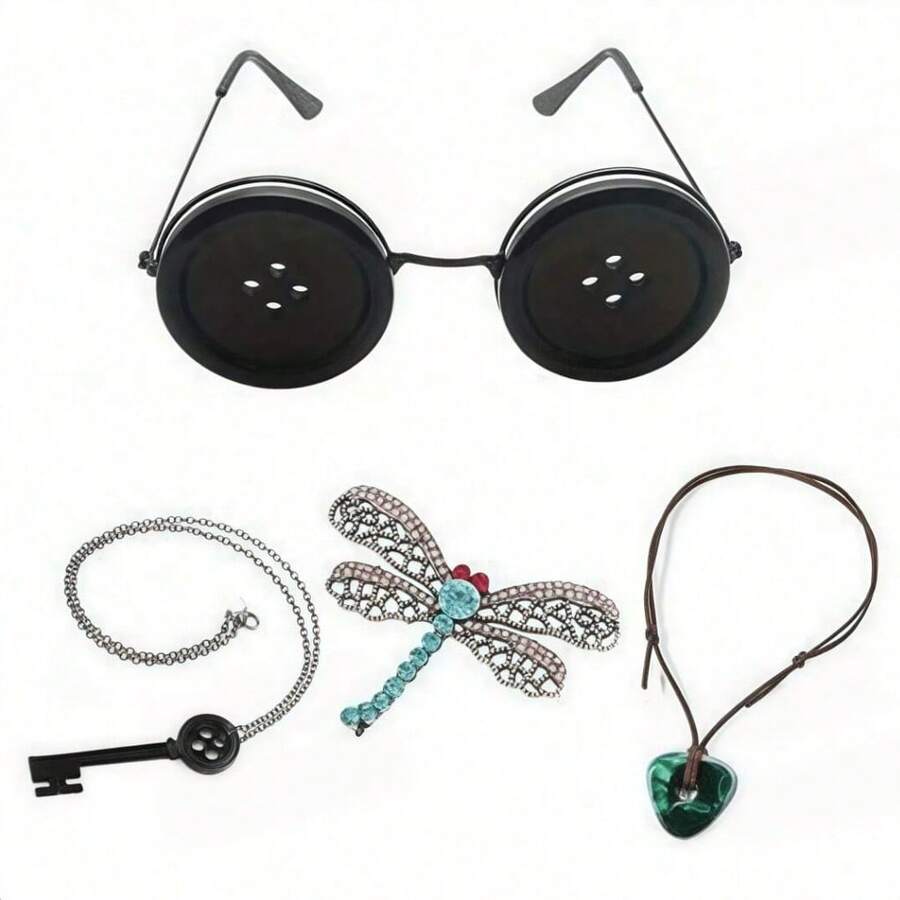 This Set Of Badges, Keychains And Anime Character Costume Accessories Is Perfect For Halloween And Christmas - Multicolor - View 1
