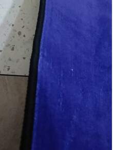Velvet Welcome Mat, Blue Background With Yellow Hello Circle, Suitable For Entrance, Bathroom, Kitchen, Bedroom, Laundry Room, Room Decoration, Home, Suitable For Bedroom, Living Room, Entryway - Soft Washable Faux Cashmere Carpet, With Duck And Bird Pattern, Machine Washable Bohemian Style Carpet, Non-Slip Soft Round Carpet, Suitable For Bedroom, Living Room, Kitchen Home Decor - Multicolor - View 5