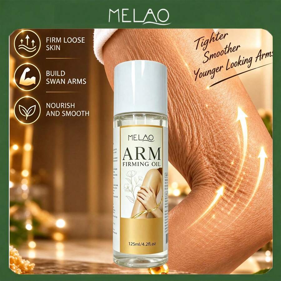 Melao Firming Arm Body Oil 125ml, Moisturizing Skin Care Oil, Softens And Smooths Arm Skin, Lightweight Massage Oil, Suitable For All Skin Types - 125ml - View 1