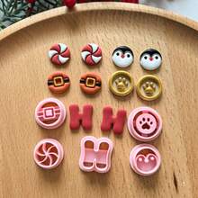 Christmas Mini Series Polymer Clay Cutting Molds DIY Earring Jewelry Making Handmade Tools Soft Clay Tool Set Decorative Jewelry Makers And Crafters - Perfect Gift For DIY Enthusiasts - Christmas Mini Series - View 4