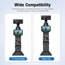 Đế đỡ dán bàn để bàn bằng silicone PULUZ cho Insta360 Luna Ultra / Pro (Màu đen) - Xem 10
