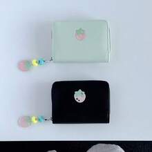 Strawberry Pendant Vintage Y2K Style Accordion Card Holder Women's Wallet - Multicolor - View 1
