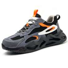 Fashionable Steel Toe Sneakers, Lightweight Comfortable Work Shoes, Durable EVA Outsole, Outdoor Casual Training Shoes, Suitable For Construction Work And Daily Wear - Black - View 7