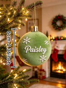 Personalized Christmas Ball, Customized Name Christmas Ornament, Customized Christmas Tree Decoration, Creative Christmas Ball Holiday Gift, Used For Christmas Decoration, Christmas Tree Decoration, Customized Christmas Ball - Multicolor - View 8