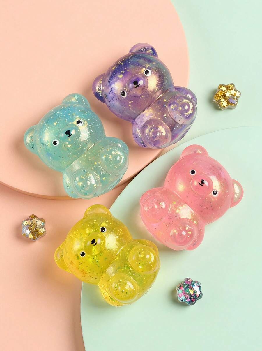 POKOJA LAND A Squeeze Sensory Stress Relief Toys, Squeezing Sugar Ball Fidget Toys, Containing Viscous Substance, Suitable For Relieving Anxiety, Autism, Restlessness And Other Symptoms.(Color And Style Random) - Multicolor - View 1