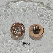 20/30pcs Heart Pearl Patch Round Shiny Small Button For Knitwear Decoration, Plastic Button For Shirt Sewing, Diy Jewelry Buckle, Headwear Buckle - Multicolor - View 23