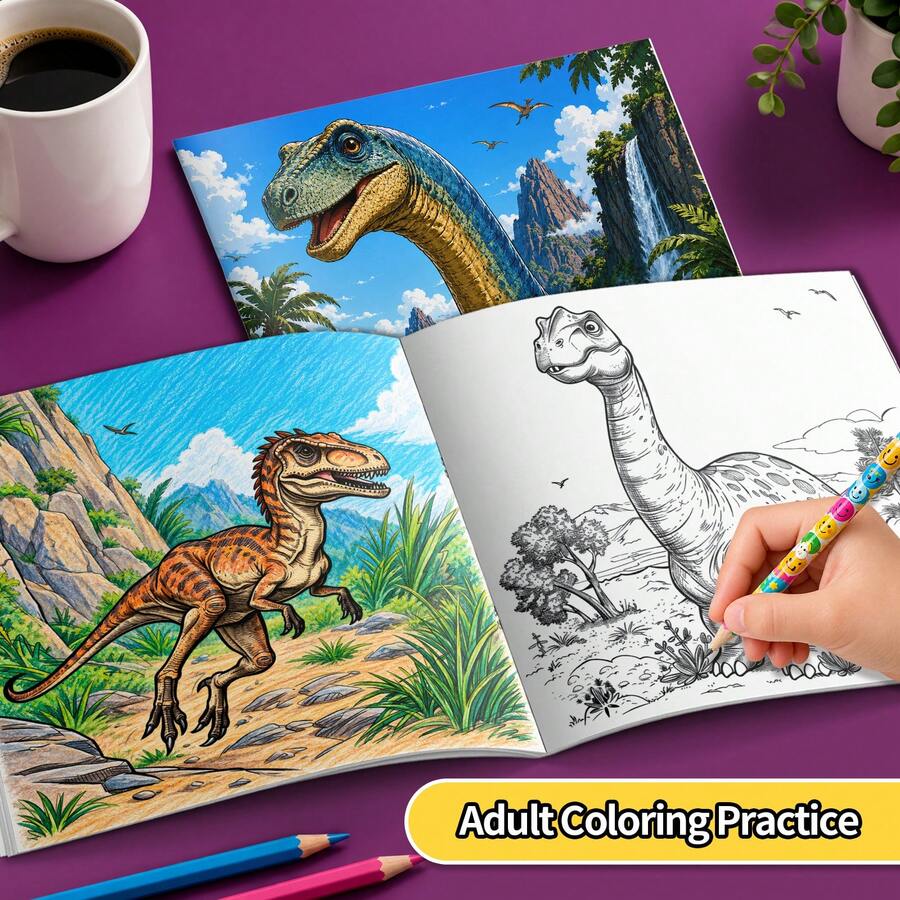 Children's Activity Books, Dinosaur Coloring Book For Kids, Fun Drawing ...