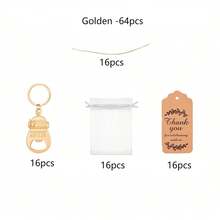 Poppin Bottle Opener Bulk, Footprint Design, Baby Shower Favor - View 11