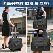 1 Professional, Multi-Functional Cosmetic Bag With Double Openings, Portable Large-Capacity Beauty Storage Organizer For Eyelash Supplies, Nail Tools & Toiletries, Home Travel Use,Makeup Bags - Multicolor - View 9