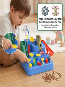 Children's Car Adventure Toy, Assembling Racing Track With 10 Challenge Levels, Dual-Player Competition And Parent-Child Interaction, Suitable For Boys And Girls Aged 3-12 And Above, Puzzle Building Game Set, Birthday Gift - Multicolor - View 4