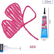 3D Embossed Outline Pen, Suitable For Glass, Ceramic, Textiles, 1mm/4mm Fine Tip Metal Paint Pen, 24 Colors, Natural Drying Without Baking, Waterproof Handmade Paint, 20ml Glass Paint Bottle, DIY Hand-Painted Wine Glass, Ceramic, Metal, Acrylic, Outline Pen - Single Piece - View 42