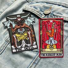 2-3 PCS Combination Punk Style Embroidery Patch Iron On Patches For Clothing Thermoadhesive Patches On Clothes Tarot Applique DIY Sewing Decorate Badges - Colorful - View 22