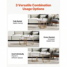 Nesting Tables - White - View 2