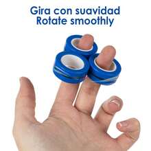 Dam Magnetic Fidget Rings, Anillos Magnéticos. Stress Relief Toy, Anxiety, Concentration. - Yellow - View 5