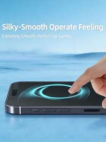 3Pcs Matte Anti Peeping Flexible Ceramic Film, Anti Glare, Anti Fingerprint, And Anti Spy Screen Protector Compatible With IPhone Duo 18 Pro Max 17 16 15 14 Plus Air, Bubble Free Automatic Adsorption Privacy Protection Film, Soft Film, Non Glass - Black - View 8