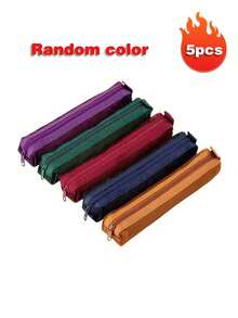 1 pieza/Mini estuche de lápices de malla, bolsa de almacenamiento, adecuado para exámenes, estuche de lápices portátil, bolsa de papelería cuadrada multifuncional/2 piezas/3 piezas/5 piezas, temporada de regreso a la escuela - Multicolor - Ver 16
