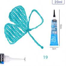 3D Embossed Outline Pen, Suitable For Glass, Ceramic, Textiles, 1mm/4mm Fine Tip Metal Paint Pen, 24 Colors, Natural Drying Without Baking, Waterproof Handmade Paint, 20ml Glass Paint Bottle, DIY Hand-Painted Wine Glass, Ceramic, Metal, Acrylic, Outline Pen - Single Piece - View 30