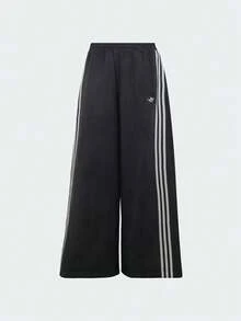 Adidas Originals Women's FAUX SUEDE TP Woven Long Pants LH1928 - Black - View 2