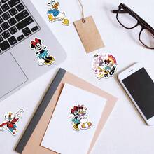 50pcs Mickey Mouse Disney Stickers Stickers Decals For Laptop Luggage, Notebooks, And Fridge Decor For Water Bottles Skateboards & Notebooks - Multicolor - View 9