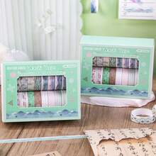 20Pcs Aesthetic Washi Tape, Vintage Color Paper Tape For Diary Scrapbooking Student DIY Stationery - Planner Set - View 8
