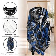 1PC Barber Cape, Adjustable Neckline, Men's Street Style Haircutting Apron, Practical Salon And Home Hairdressing Accessory - Multicolor - View 3