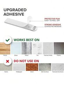 24pcs Heavy Duty Adhesive Hooks, No Trace, Suitable For Fixing Frames ...