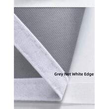 Self-Adhesive Mosquito Screen, White Edge Breathable Gray Mesh Window Screen, Removable Self-Adhesive Fly Screen For Sliding Windows - Grey Mesh White-bordered Full-piece Window Screen - View 6