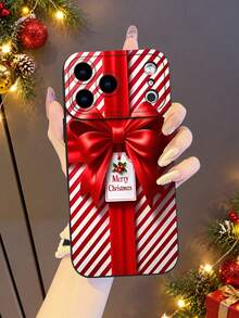 1pc 2D Printed Christmas Gift Pattern, Popular Creative Premium Design, Waterproof Durable Dustproof Fashion Minimalist With Camera Protection Black Matte Soft Touch Full Coverage Protective Phone Case, Compatible With: 18Pro Max/17Pro Max Phone Case/18Pro/17/17Pro/16promax/16/15/14/13/12/11/7/8/XR/XS/All Plus/Pro/Pro Max Series - Black - View 5