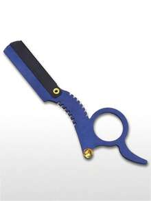 1Pc Ring Knife Holder Without Blades Classic Vintage Look For Barber Razor Manual Shaving For Haircutting, Beard Shaping, And Eyebrow Trimming For Men - Multiple Styles - View 13