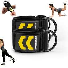 FIVING Ankle Straps For Cable Machine, Padded Adjustable Cuff Resistance Bands, Glute Leg Hip Kickback Butt Lift Leg Extension, Home Gym Workout Exercise, Men Women Fitness - Multicolor - View 11