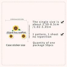 50PCS Inspirational Spanish Cute Ins Stickers Spanish Motivational Encouraging Stickers Graffiti Stickers Affirmation Stickers Vinyl Waterproof Stickers For Water Bottle,Computer,Laptop,Phone,Luggage,Notebook,Fridge - Multicolor - View 4