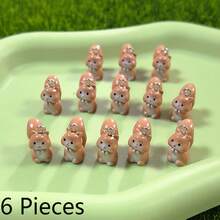 6pcs Little Squirrel Resin Pendant DIY Cute Animal Small Pendant Jewelry Making Accessories - Squirrel Pendant - View 9