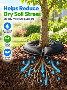 Slow-Release Tree Watering Bag, Rainwater Recharge Tree Irrigation Ring, Slow Drip Irrigation System For Outdoor Garden, Newly Planted Trees And Landscape Design, Home Gardener, Thanksgiving Garden Care - New Model - View 5