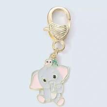 Elephant Heart Keychain Bag Pendant Cute Cartoon Animal Charm, Multiple Styles Available, Exquisite Small Lightweight, Suitable For Handbags, Backpacks, Keys, Zippers And Other Daily Accessories, Adds Personalized Decorative Touch, Portable And Practical, Fashionable And Versatile - Quantity - View 11