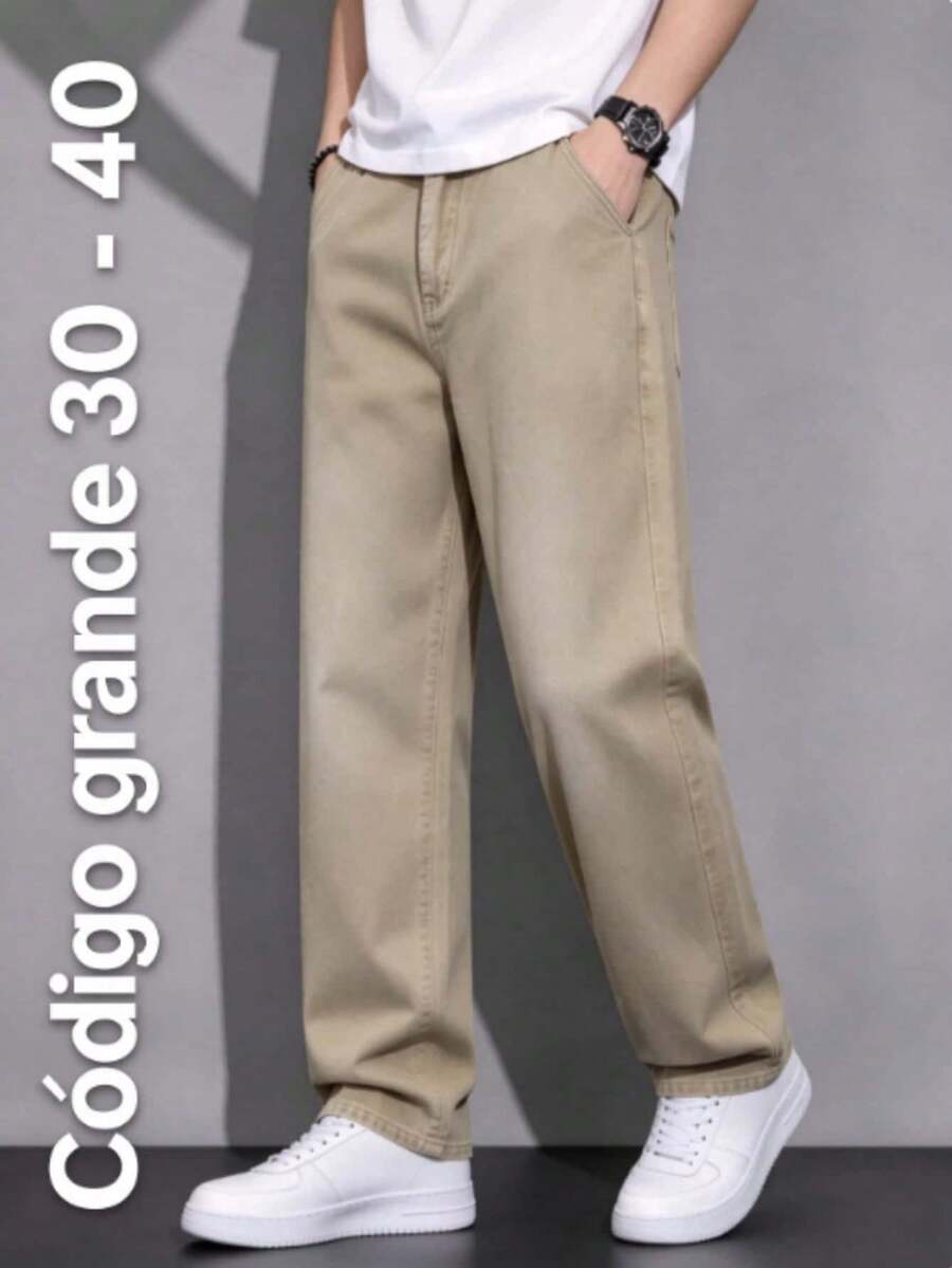 Men Jeans - Apricot - View 1