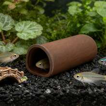 Ceramic Aquarium Shrimp Shelter Fish Tank Cave Rest Hide Play For Fish ...