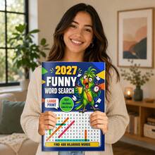 2027 Funny Word Search Puzzle Book, Large Print Humor Activity Book, 480 Hilarious Words, Silly And Relatable Puzzles, Email And Office Life Vocabulary, Brain Games, Word Finding Challenges, Relaxing Entertainment For Teens And Adults - Funny Word Search Book - View 6