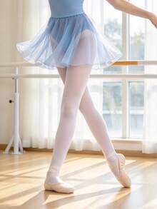 3pcs/Set Solid Color Fashion Children's Dance Practice Tights, Elegant Soft Comfortable Tights, Suitable For All Seasons, Multiple Colors Available - Multicolor - View 11