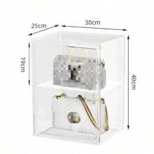 Clear Storage/Display Box (Magnetic Door Design), Suitable For Storing/Displaying Various Items Such As Dolls/Figures/Collectibles/Toys/Bags/Shoes/Books/Cosmetics. This Storage Box Can Be Placed In Multiple Directions To Store Items. - Storage Box - View 17