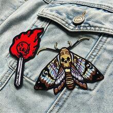 2-3 PCS Combination Punk Style Embroidery Patch Iron On Patches For Clothing Thermoadhesive Patches On Clothes Tarot Applique DIY Sewing Decorate Badges - Colorful - View 16