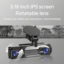 1080P HD Dual Lens Dash Cam (Front And Rear) With 2-Inch IPS Screen, 170° Front Wide Angle And 140° Rear Wide Angle Field Of View, ADAS Driving Assistance, G-Sensor, Loop Recording, Night Vision And 24-Hour Parking Mode - Dash Cam - View 6