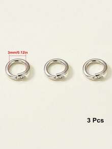 12/30 cái vòng khoen mở làm trang sức mạ vàng 18K bằng đồng, phù hợp làm trang sức, móc khóa và dây chuyền, phụ kiện làm trang sức, linh kiện làm trang sức - Nhiều màu - Xem 16