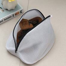 Mesh Laundry Wash Bag With Zipper, Reusable Breathable Washing Net Bag For Shoes & Garments, Anti-Deformation Laundry Bag, Multi-Purpose Closet Storage Pouch For Washing Machine & Home Organization - View 2